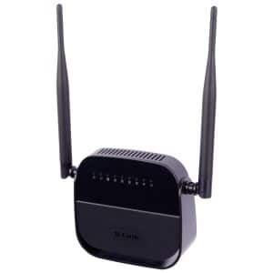 مودم دیلینک DSL-124 دو آنتن ADSL+ N300 - مشکی