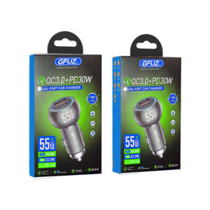 شارژر فندکی 55 وات GFUZ CR-119 55W بدنه فلزی