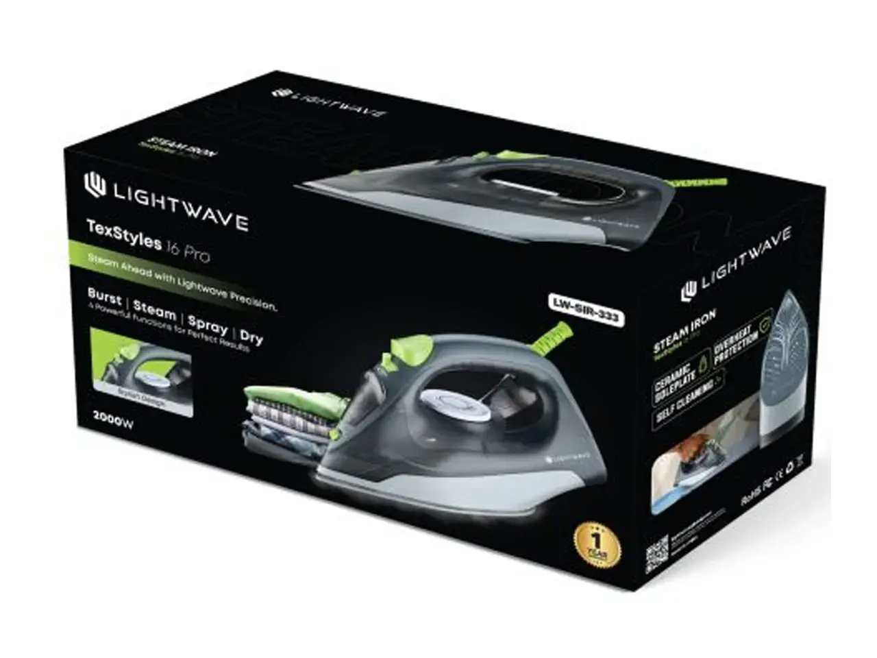 اتو بخار 2000 وات لایت ویو مدل LW-SIR-333 با گارانتی 12 ماهه - Image 3