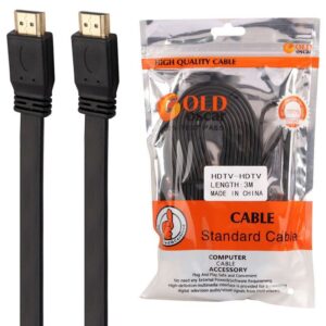 کابل HDMI فلت گلد اسکار Gold Oscar طول 3 متر