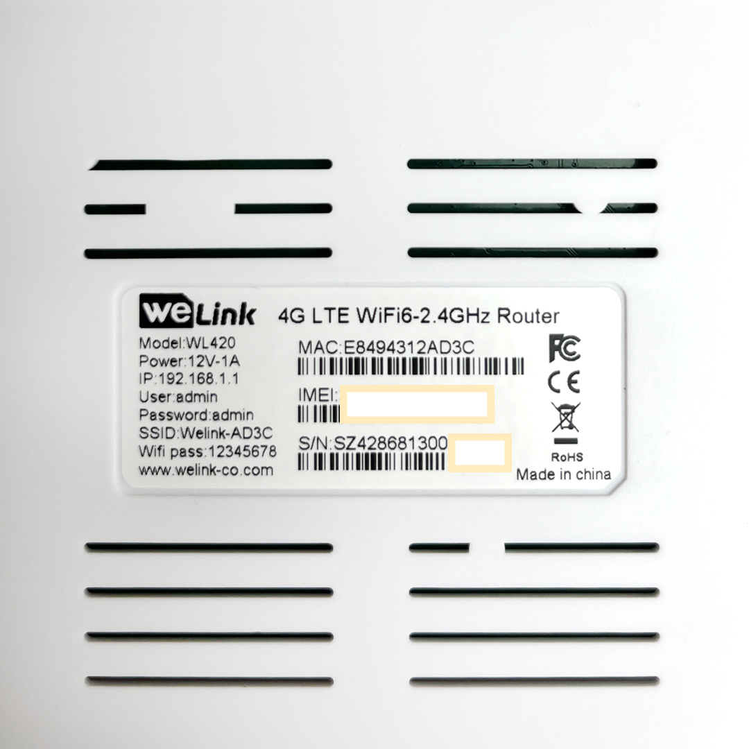 مودم روتر سیمکارتی 4G LTE وی لینک مدل WELink WL420