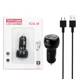 شارژر فندکی تسکو TCG 38 36W + کابل TYPE C