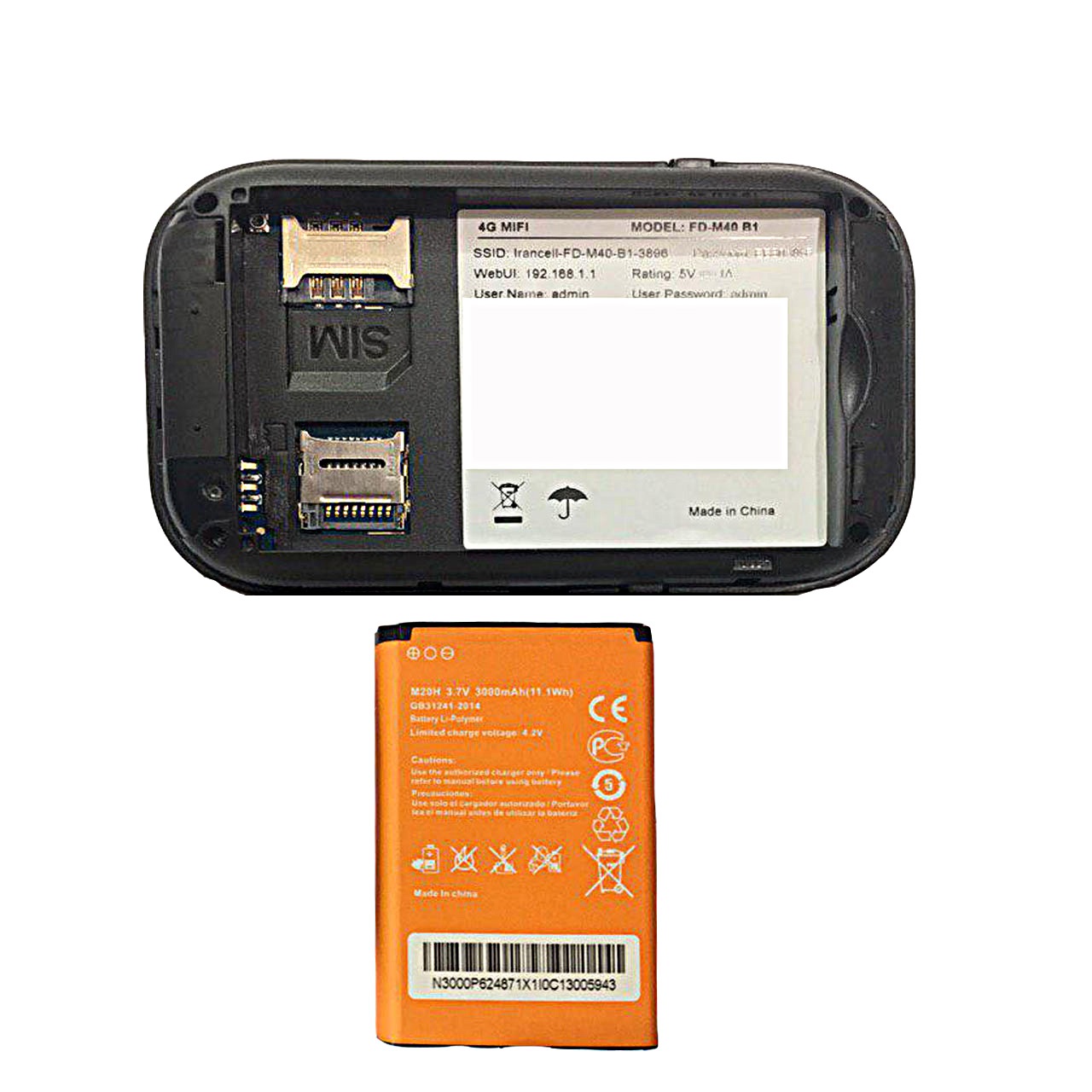 مودم 4G قابل حمل ایرانسل مدل FD-M40