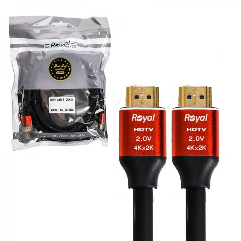 کابل HDMI رویال ۵ متری با پشتیبانی از کیفیت 4K
