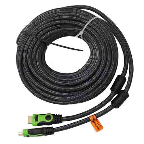 کابل HDMI مچر MR-95 طول ۲۰ متر با روکش بافته مشکی