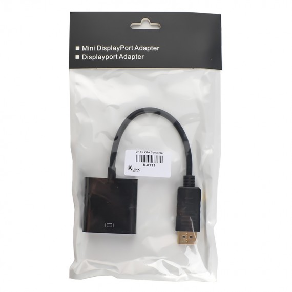 کابل تبدیل DisplayPort to VGA کی لینک KLINK مدل K-8111