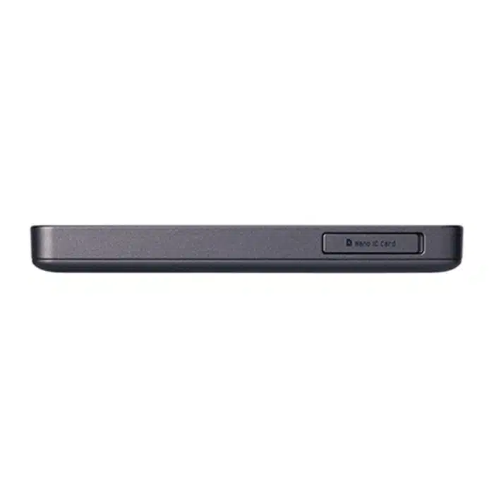 نمای لبه مودم NEC Speed Wi-Fi 5G X11؛ شیار سیمکارت nano