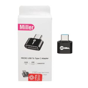 تبدیل Miller OTG USB To Type-C مدل MO-203 - مشکی (پک ضعیف) (گارانتی پارتیان پایا)