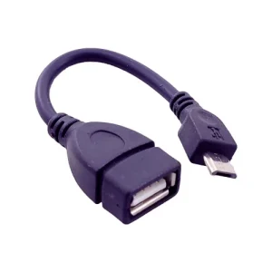 کابل OTG میکرو USB طول 14 سانتی‌متر
