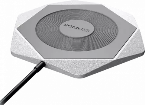 شارژر بی‌سیم Romoss مدل HEXA WF01 - نقره‌ای